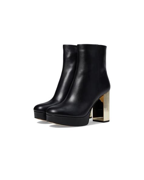 michael kors porter platform bootie|Michael Kors black bootie.